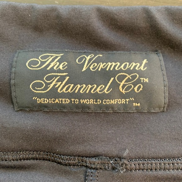 The Vermont Flannel Co Black Plaid Leggings Lounge Pants Women's Large - Picture 3 of 11